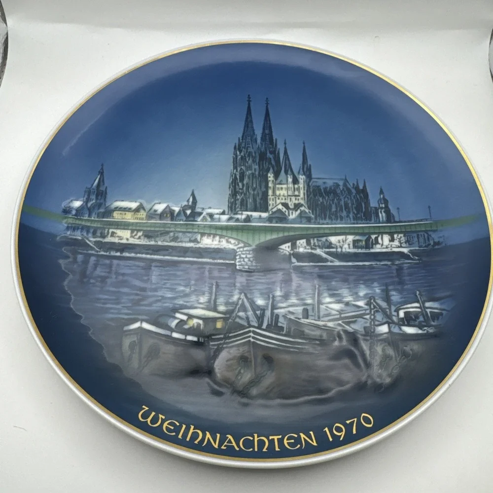 3 Rosenthal Weihnachtsteller Collector‎ Plates 1970, 1971, 1972